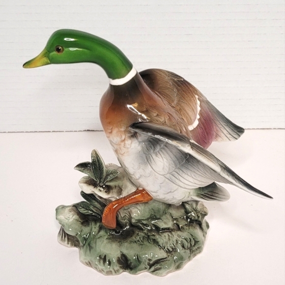 Bird Collection by JSC Mallard Duck 129 Vintage Statue Japan Shafford Excellent - Picture 7 of 13